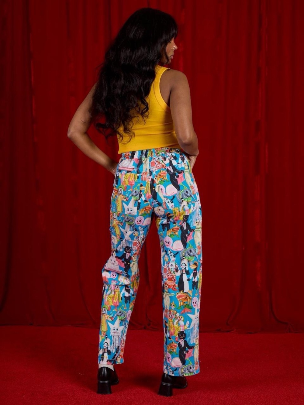 Big Bud Press Bright Blue Bob Baker Marionette theate pants XXS NEW - Picture 4 of 6